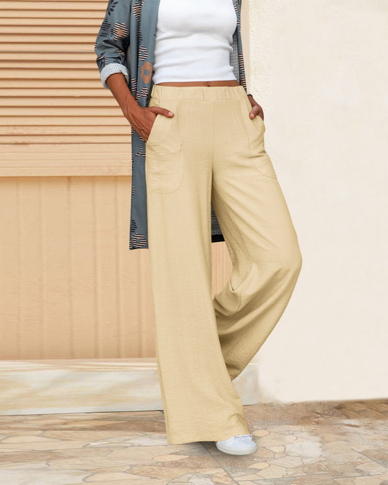 Elegante und bequeme hoch taillierte Effén Hose