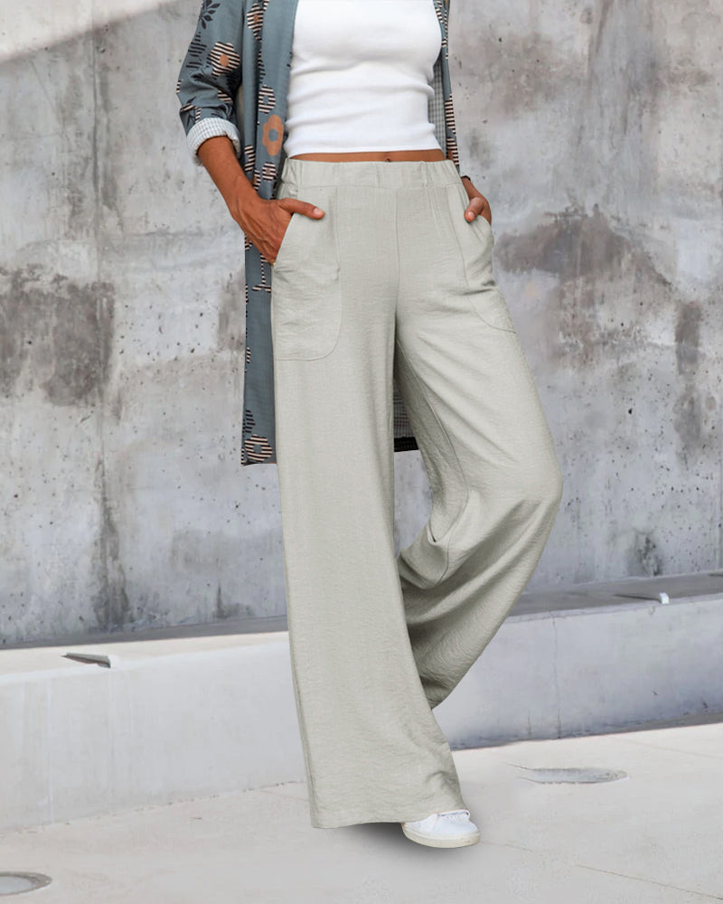 Elegante und bequeme hoch taillierte Effén Hose