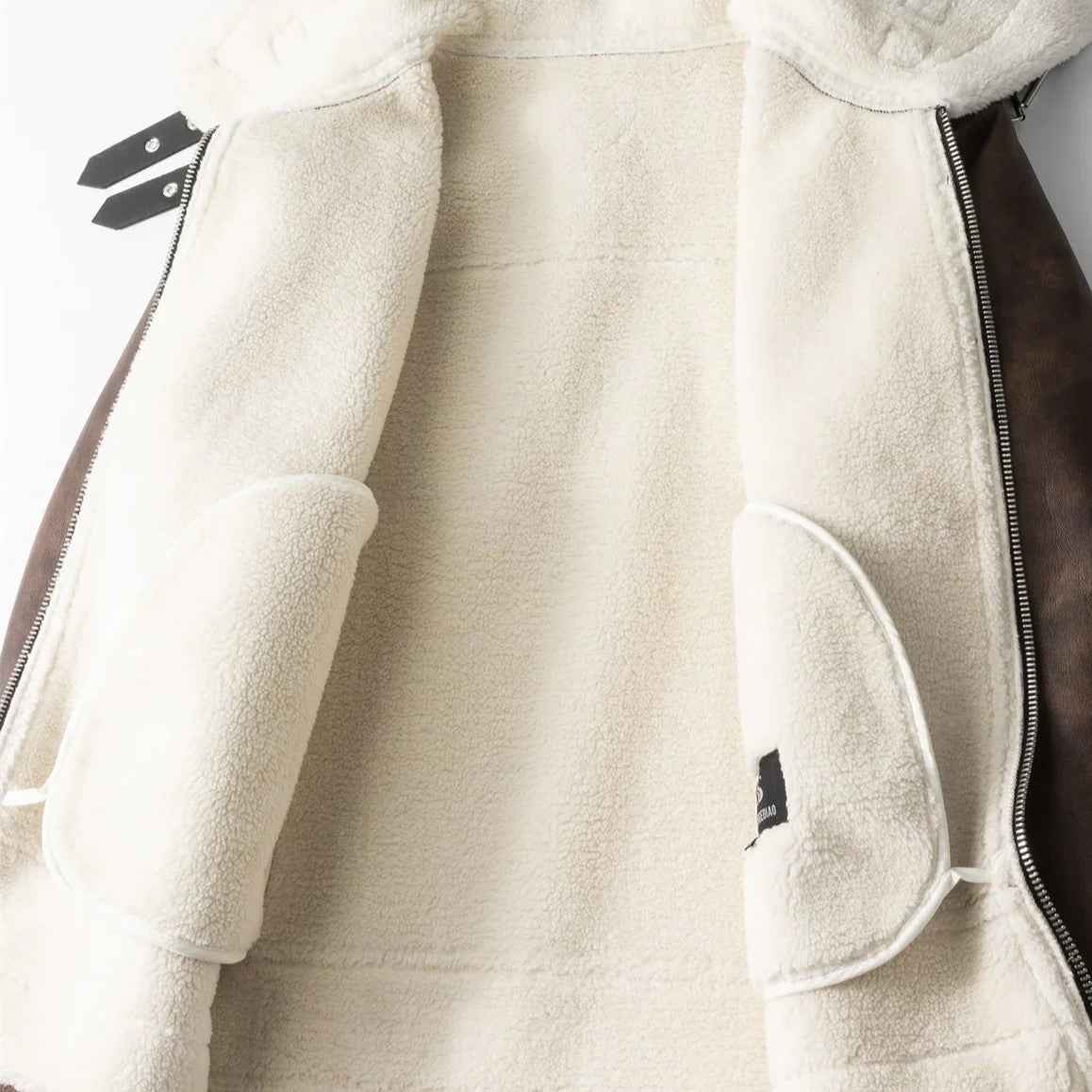 Elegante und klassische Lederfliegerjacke