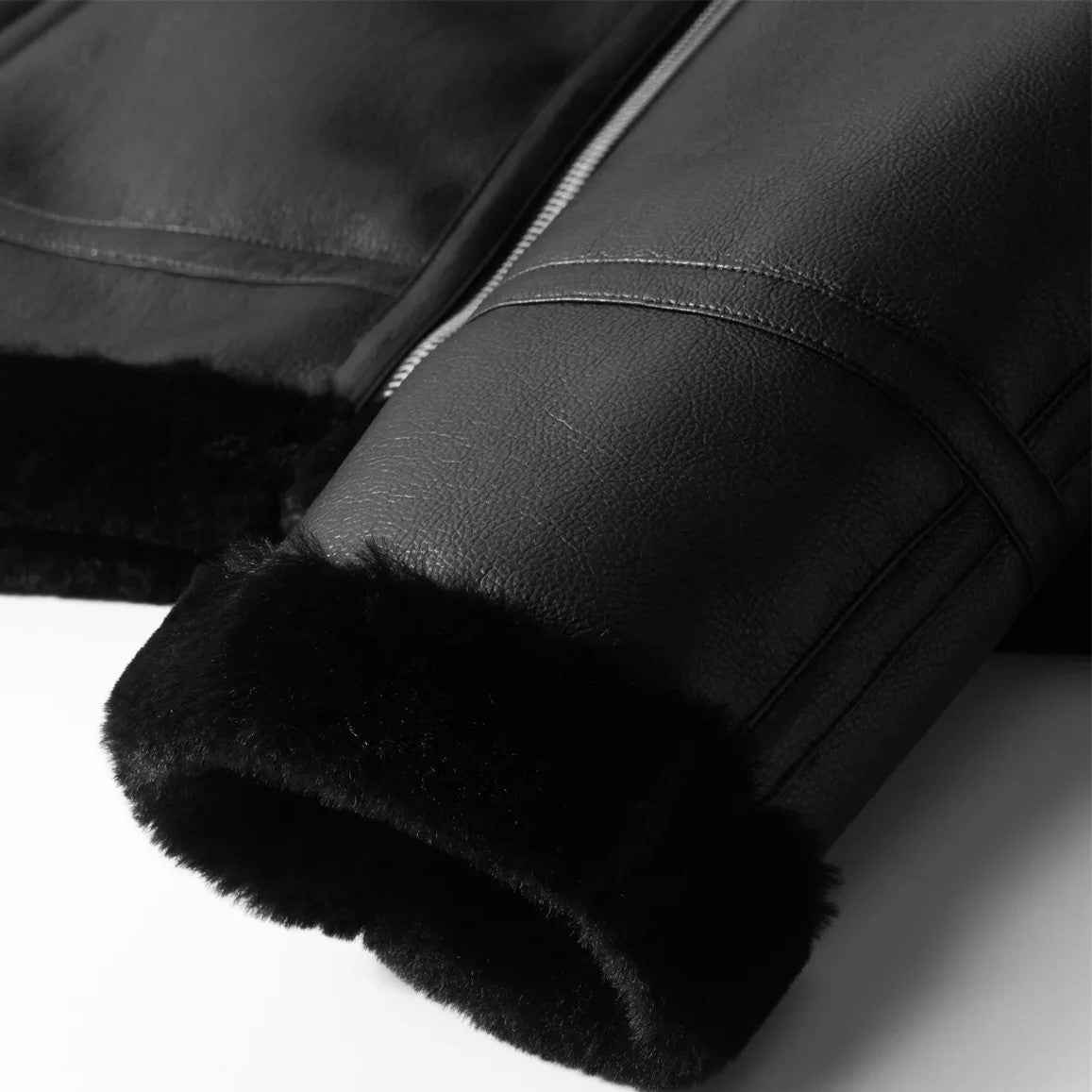 Elegante und klassische Lederfliegerjacke
