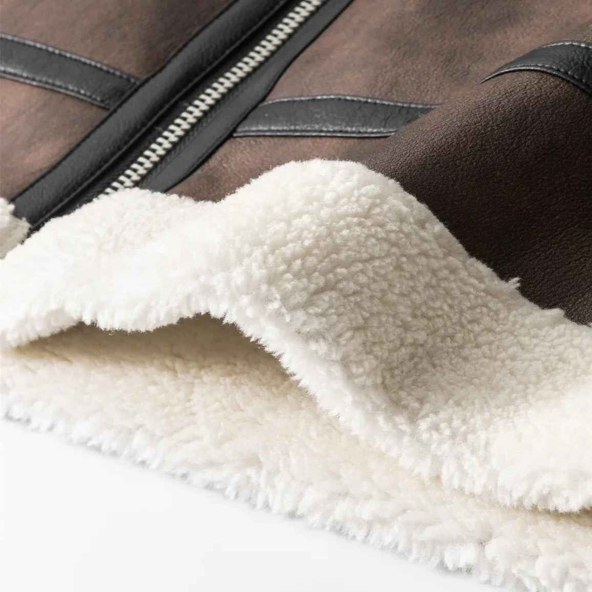 Elegante und klassische Lederfliegerjacke