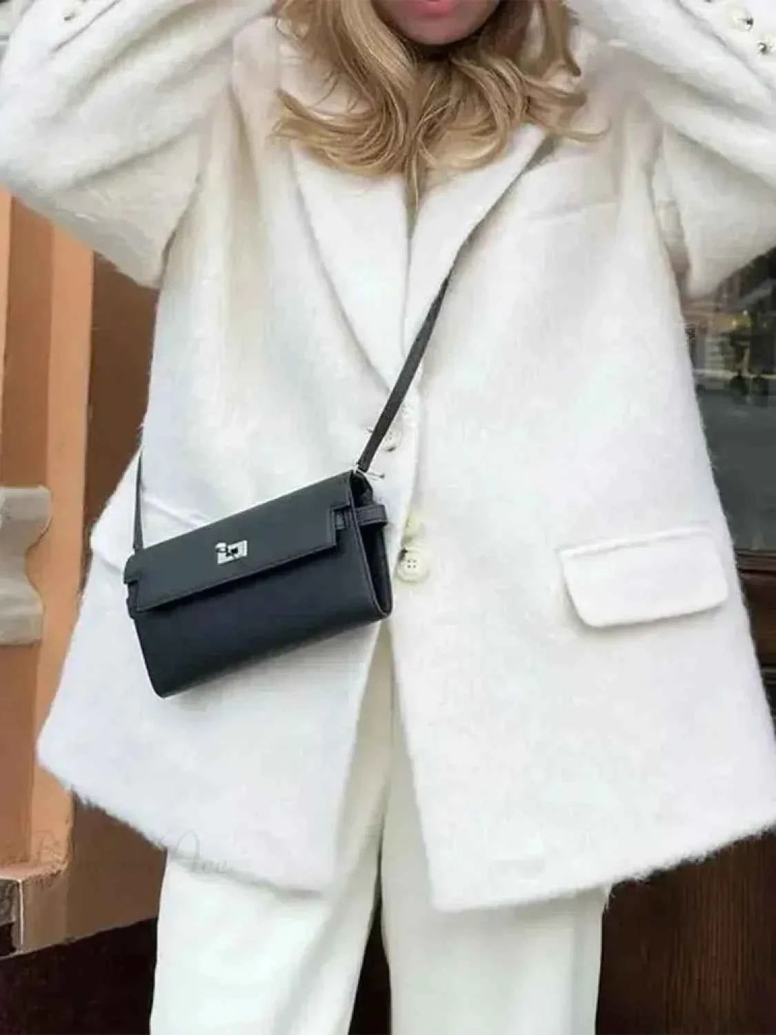 Vintage-inspirierter Woll-Übermantel mit Knopfleiste für zeitlosen Stil