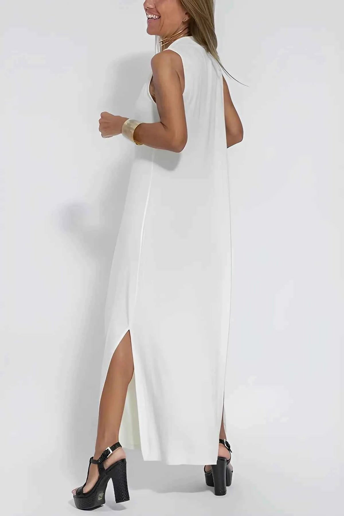 CLARA™ Schickes Maxikleid mit kostenlosem Cardigan – Müheloser Stil