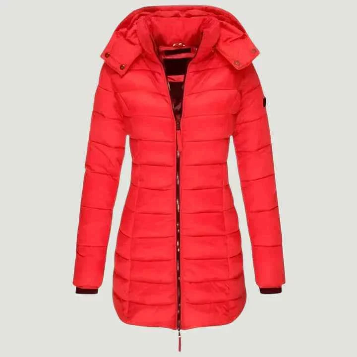 Noella Kuschelige Lange Winterjacke – Flauschige Wattierung für kaltes Wetter