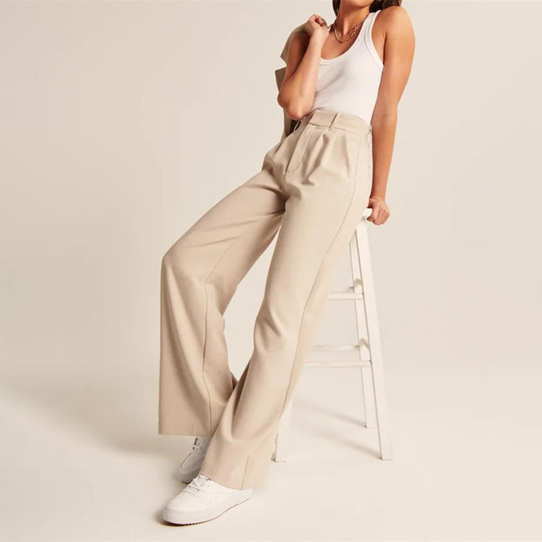 Rosen | Trendige und Schicke Hose in Hoher Taille für einen Eleganten Look
