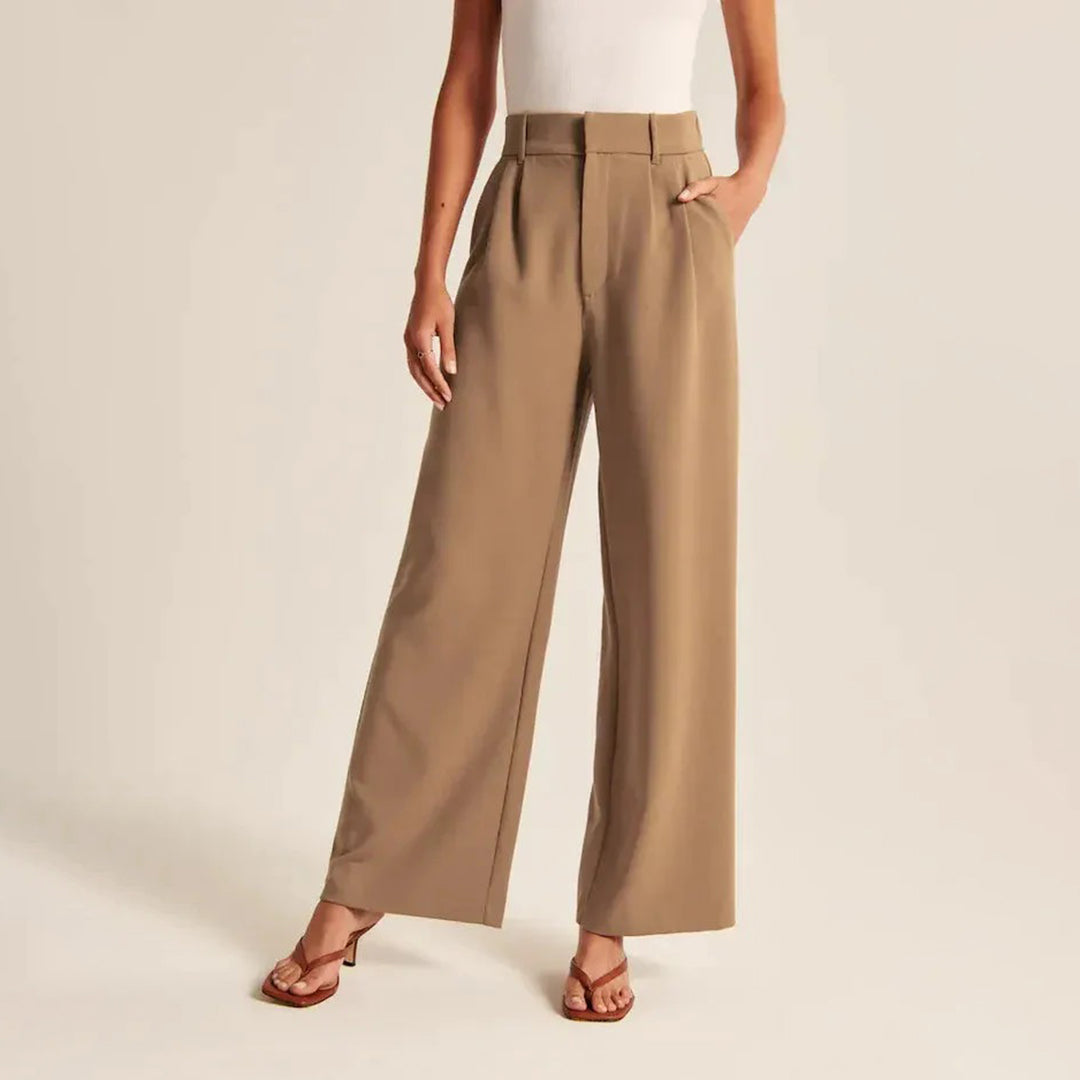 Rosen | Trendige und Schicke Hose in Hoher Taille für einen Eleganten Look