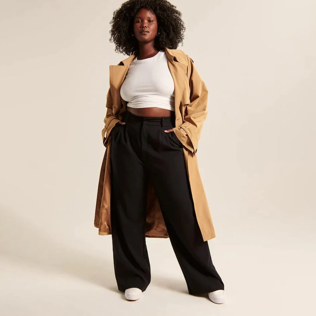Rosen | Trendige und Schicke Hose in Hoher Taille für einen Eleganten Look
