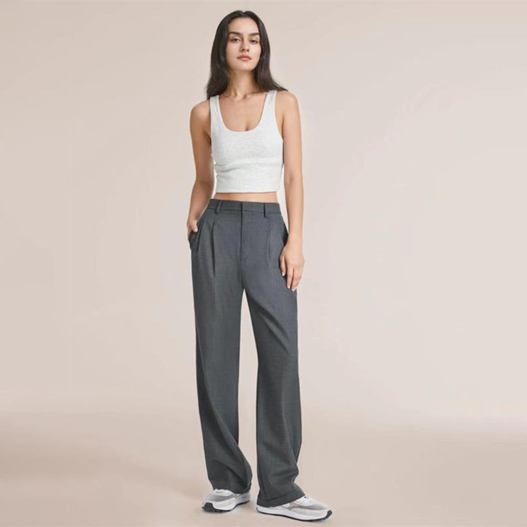 Rosen | Trendige und Schicke Hose in Hoher Taille für einen Eleganten Look