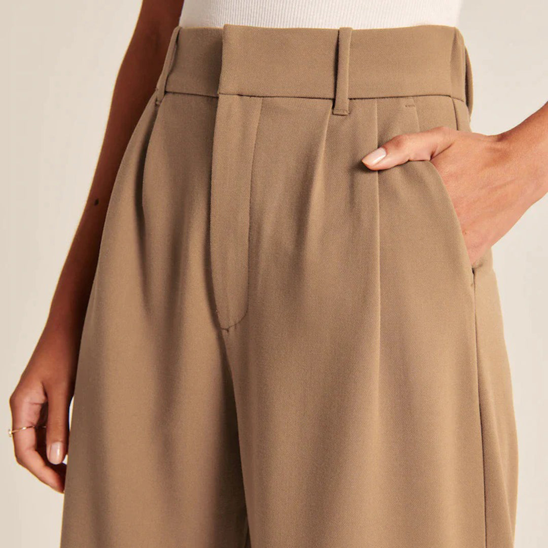 Rosen | Trendige und Schicke Hose in Hoher Taille für einen Eleganten Look