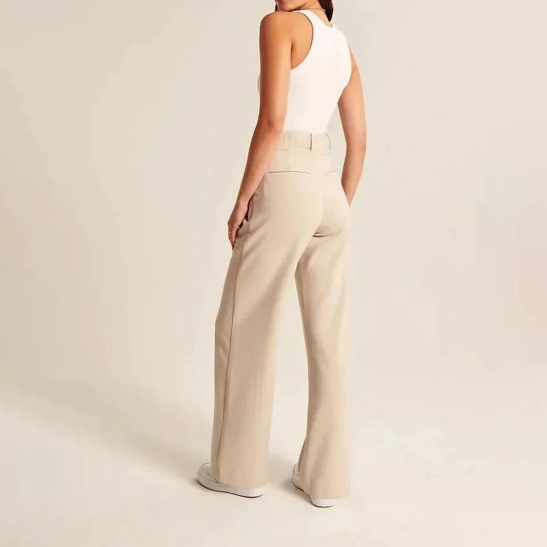 Rosen | Trendige und Schicke Hose in Hoher Taille für einen Eleganten Look