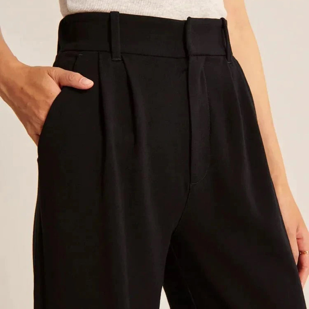 Rosen | Trendige und Schicke Hose in Hoher Taille für einen Eleganten Look
