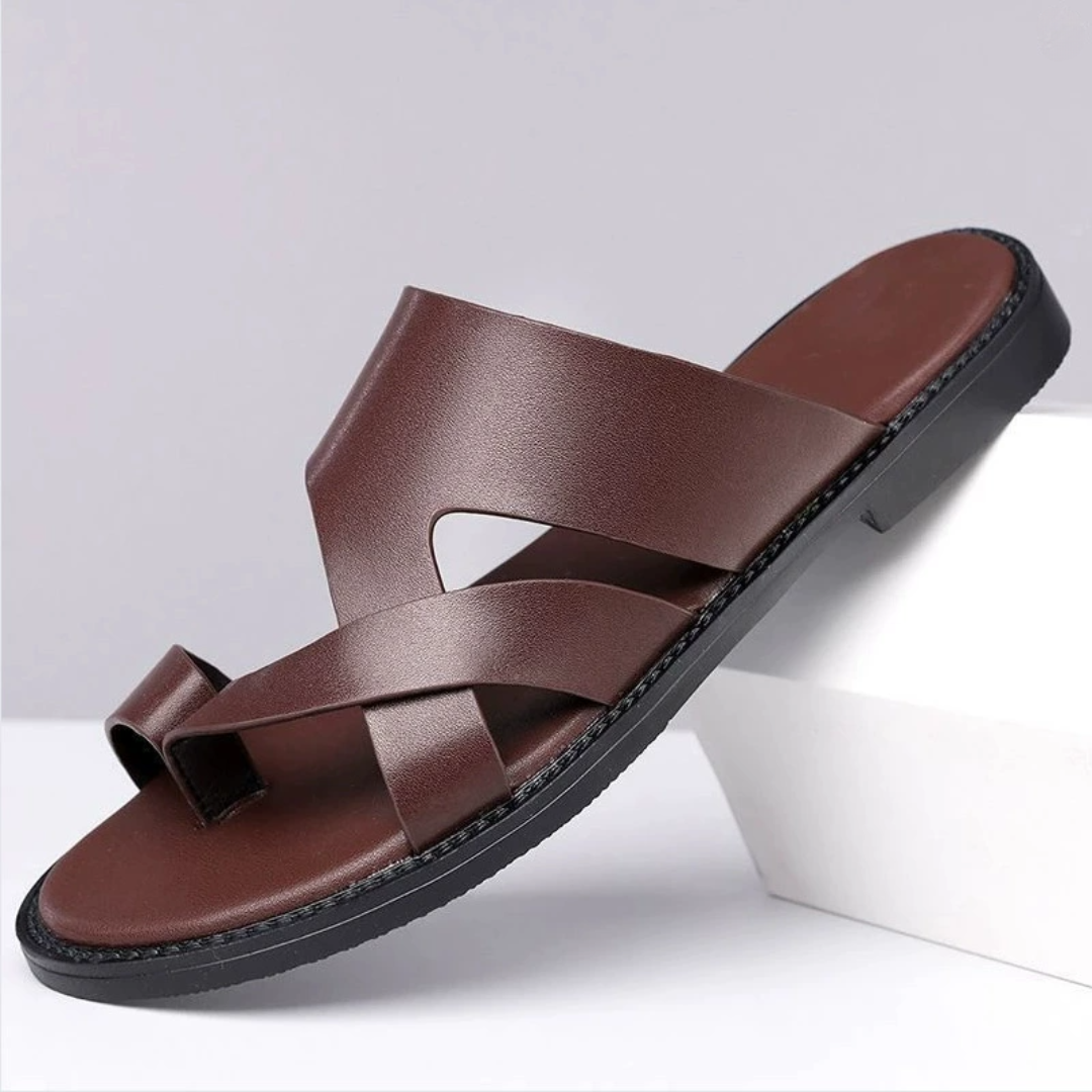 Herrenriemensandalen