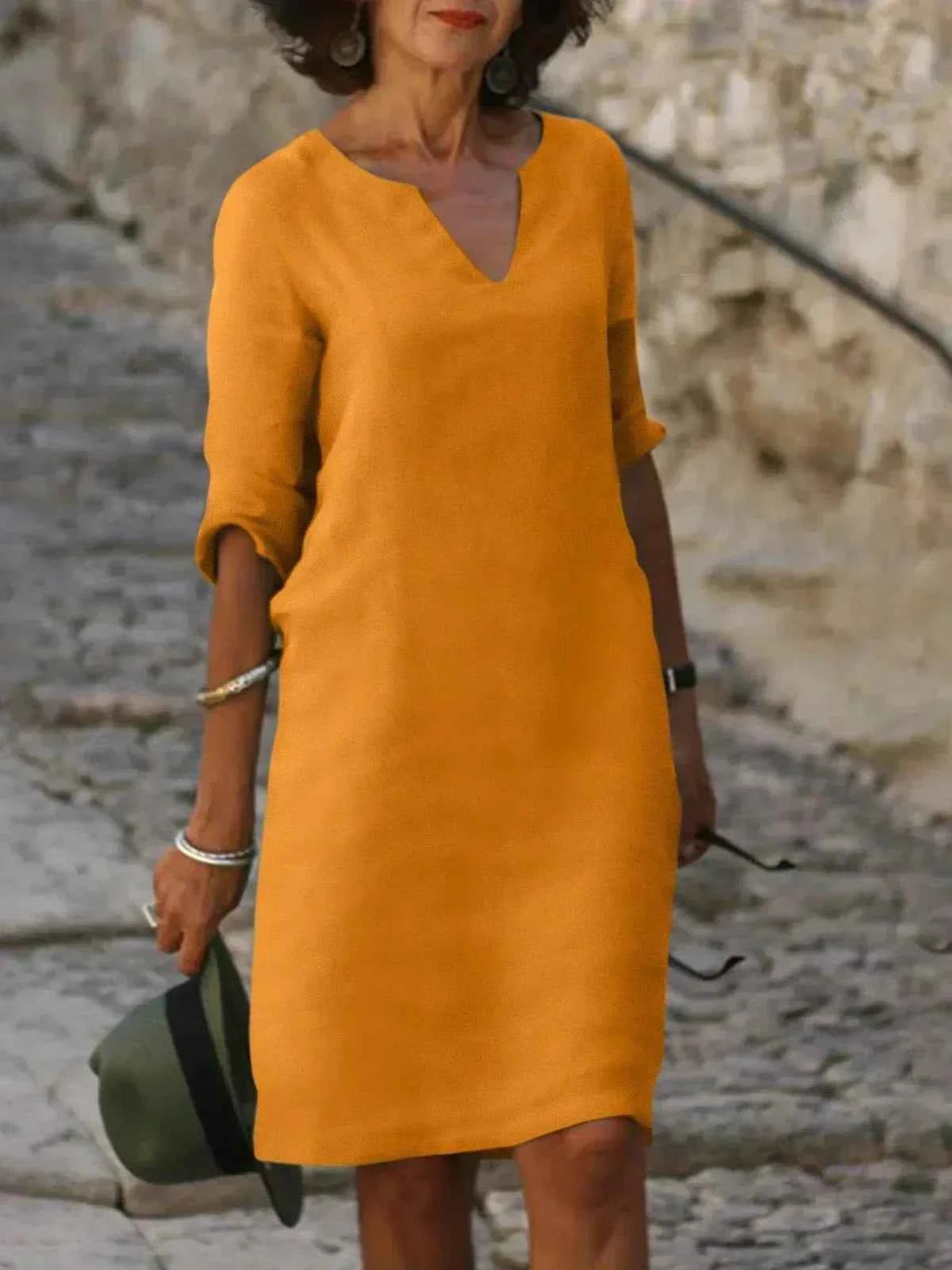 MMuse™ | Elegantes Kleid mit V-Ausschnitt