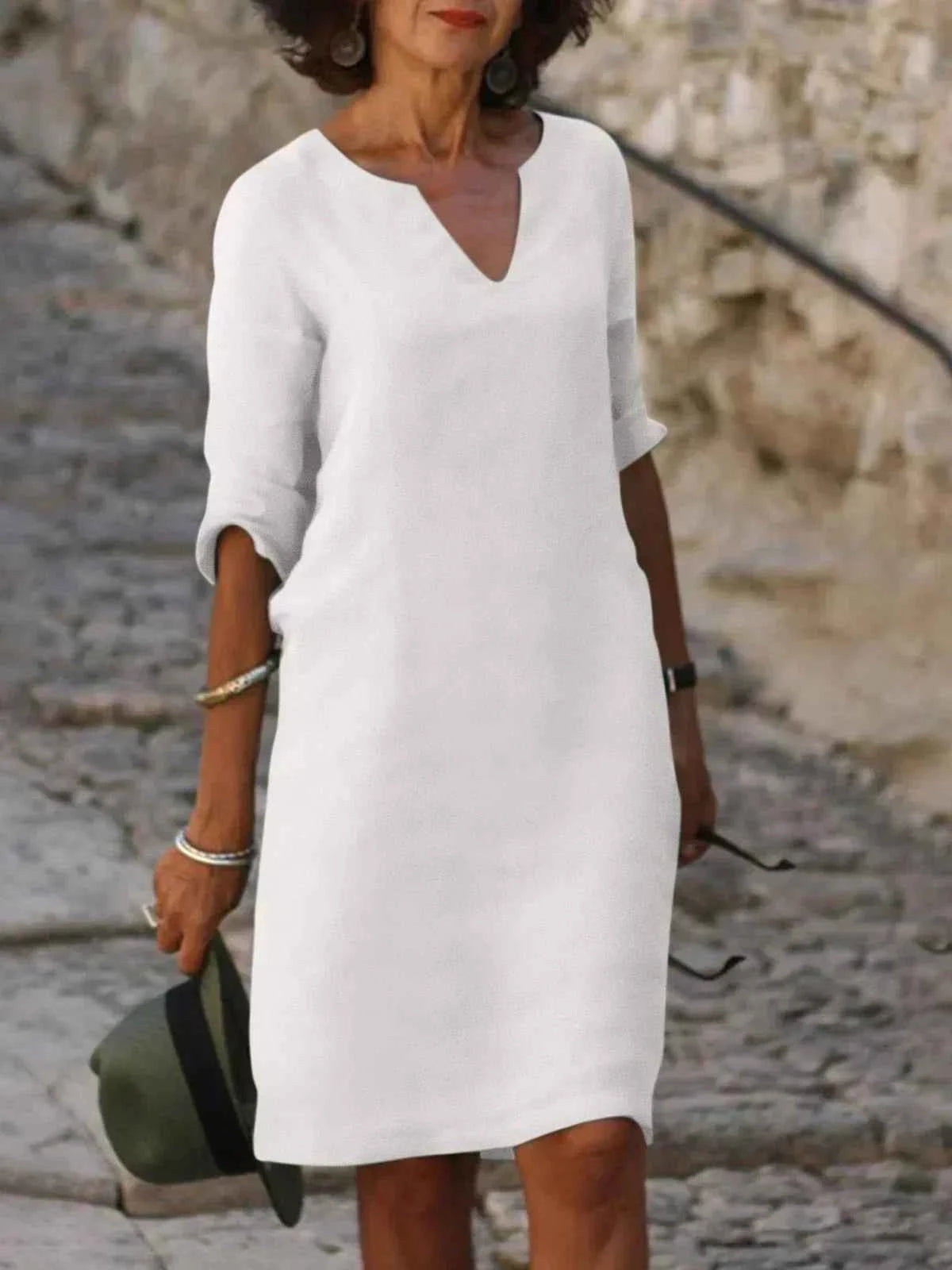MMuse™ | Elegantes Kleid mit V-Ausschnitt