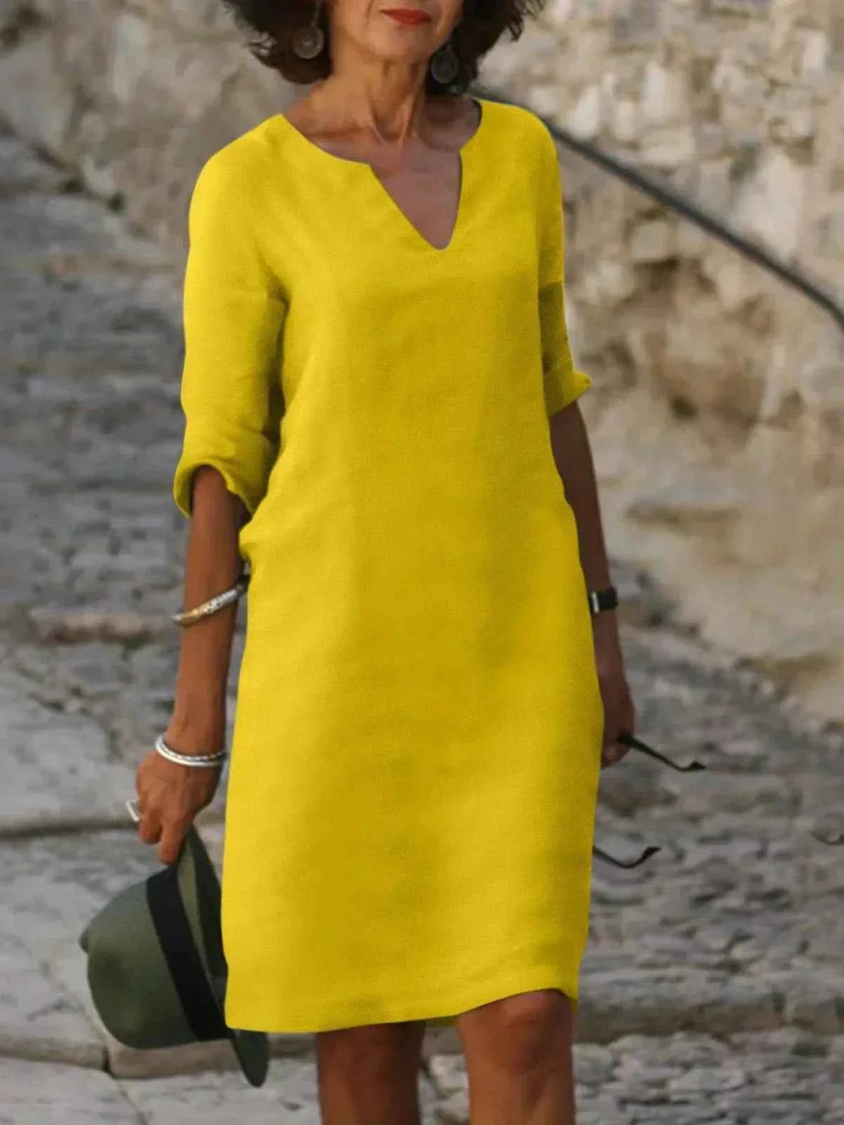 MMuse™ | Elegantes Kleid mit V-Ausschnitt