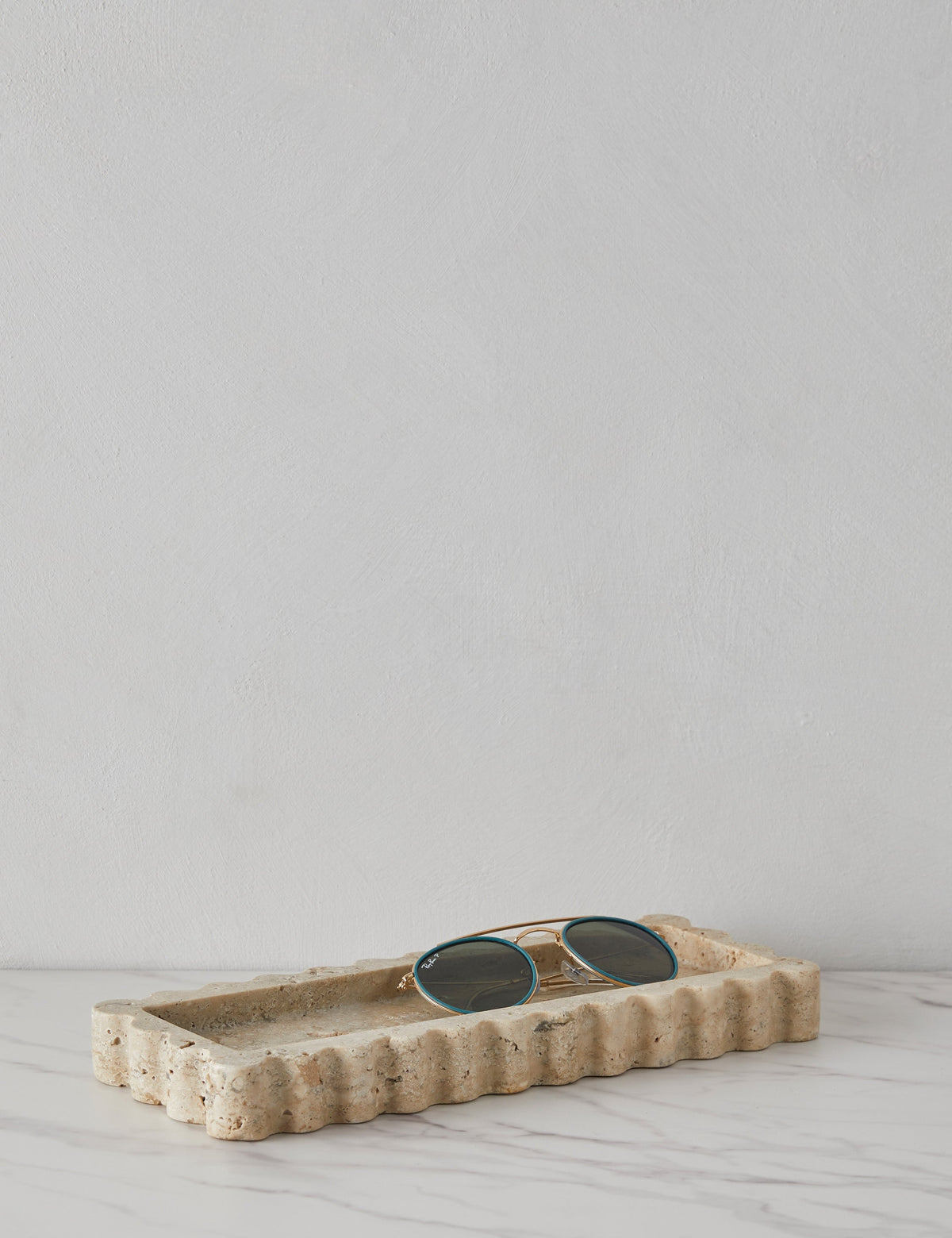 ScallopTray Marmor-Dekotablett