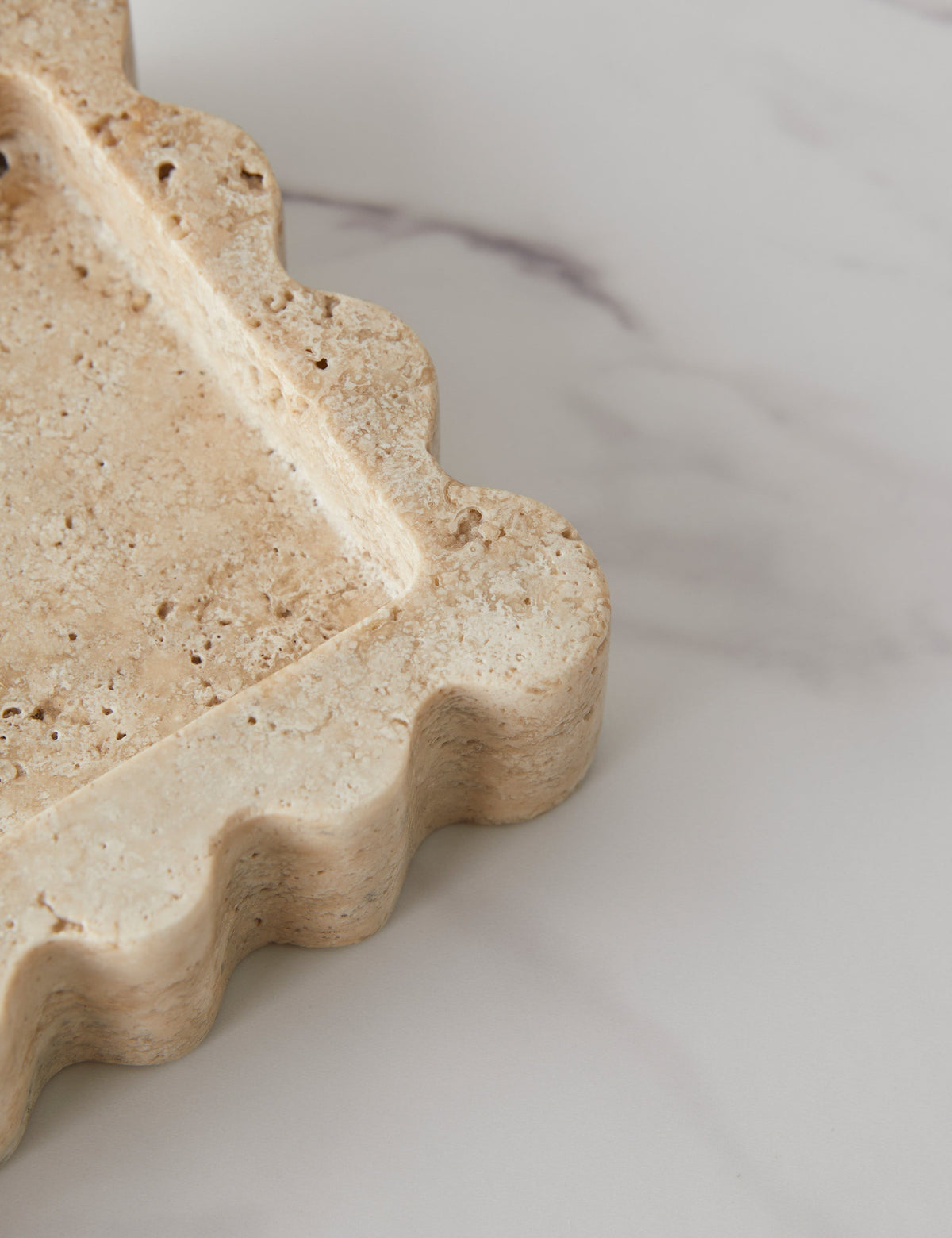 ScallopTray Marmor-Dekotablett