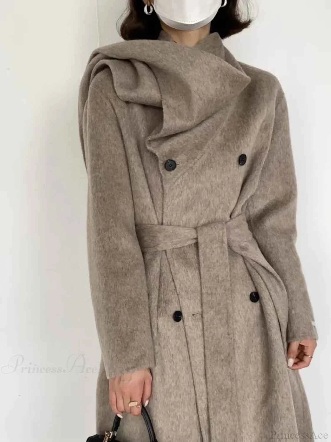 Duffle-Coat aus Wolle mit Schalkragen und doppelt geknöpft für einen eleganten und warmen Stil