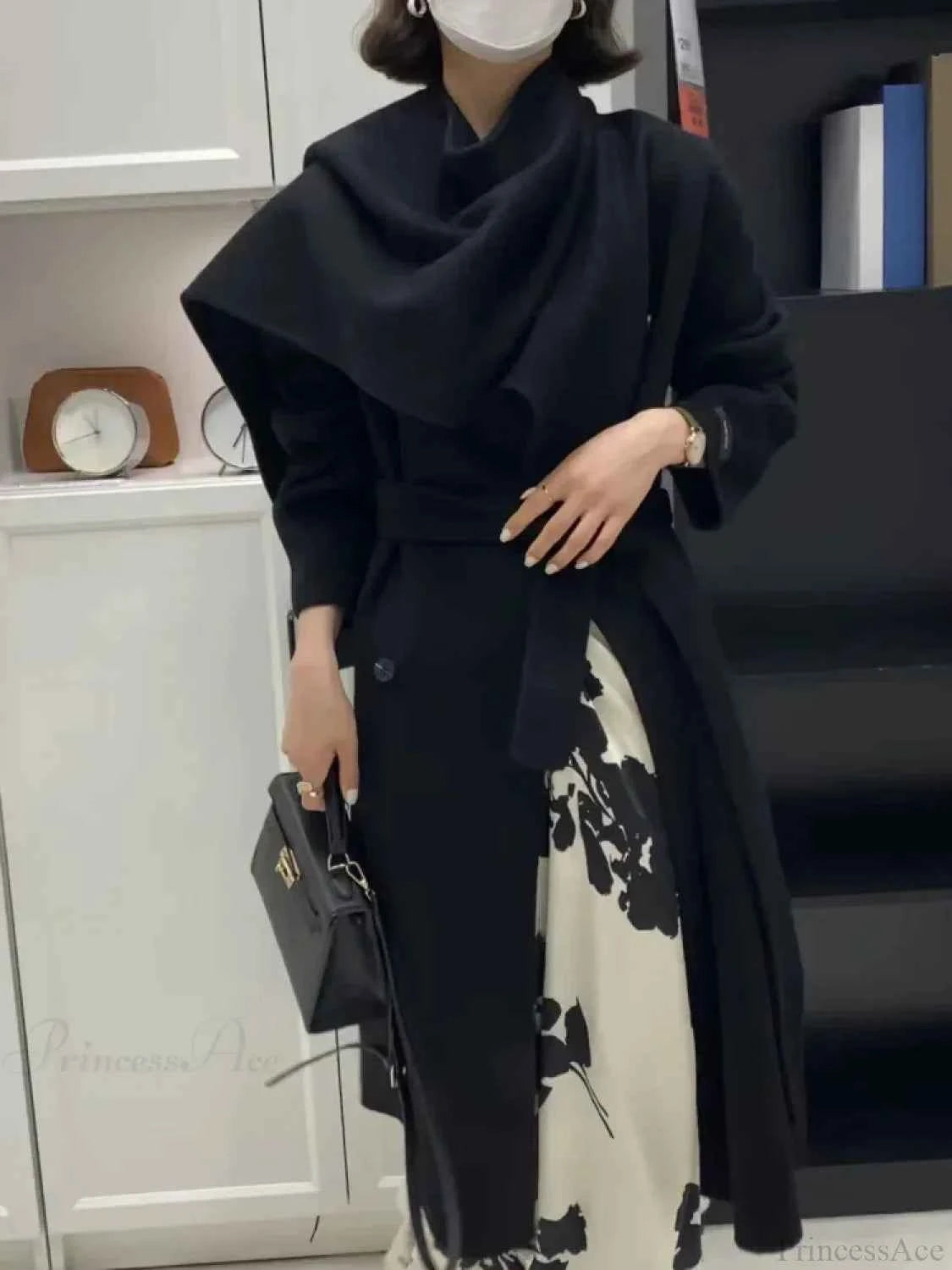 Duffle-Coat aus Wolle mit Schalkragen und doppelt geknöpft für einen eleganten und warmen Stil