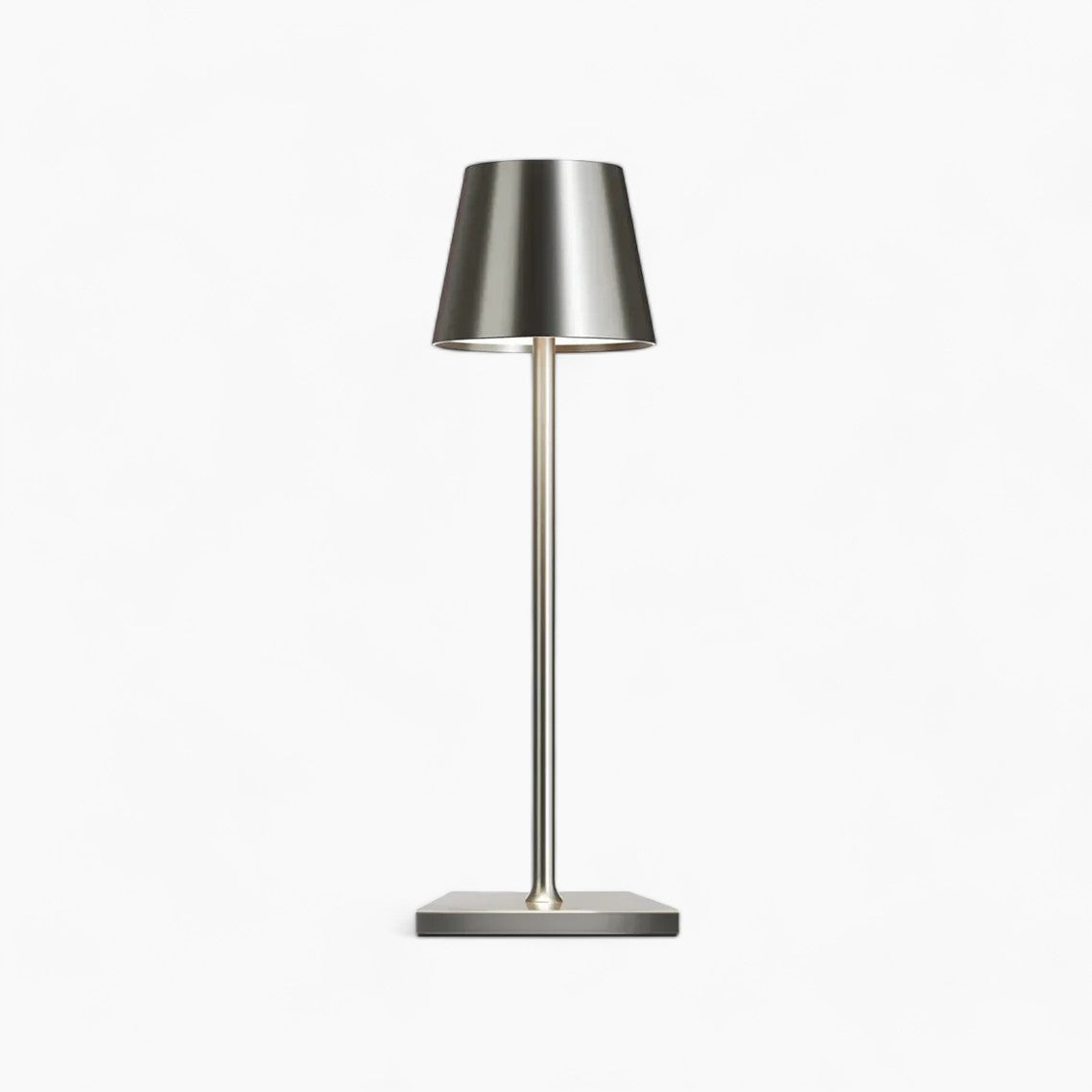 Moderneberührbare Tischlampe aus goldenem Aluminium mit einstellbaren LED-Farboptionen