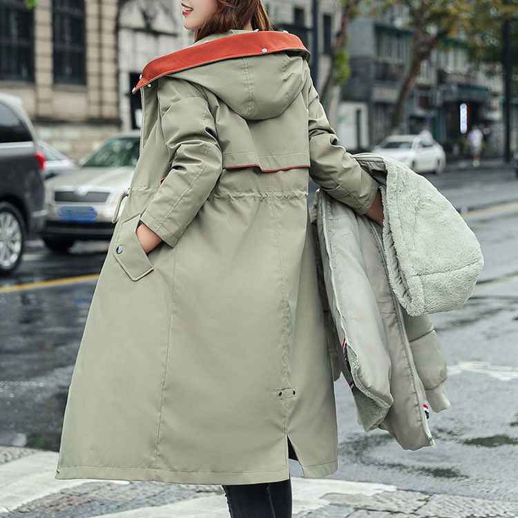 Fionna Damen-Winterjacke mit Kapuze und plüschigem Fellkragen