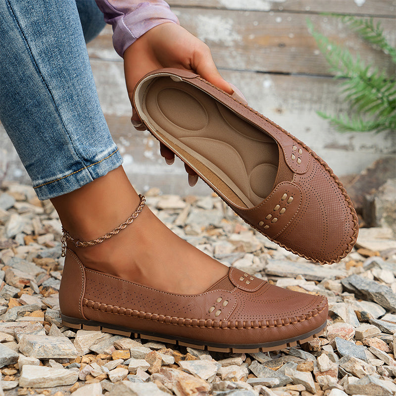 Leichte, bequeme und atmungsaktive flache Schuhe für Damen