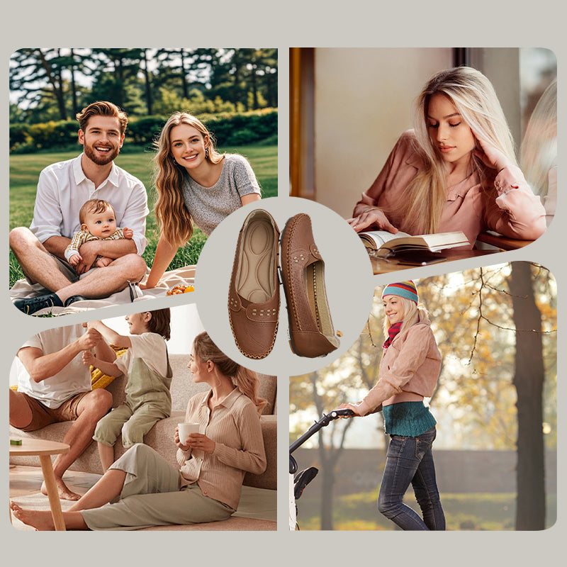 Leichte, bequeme und atmungsaktive flache Schuhe für Damen