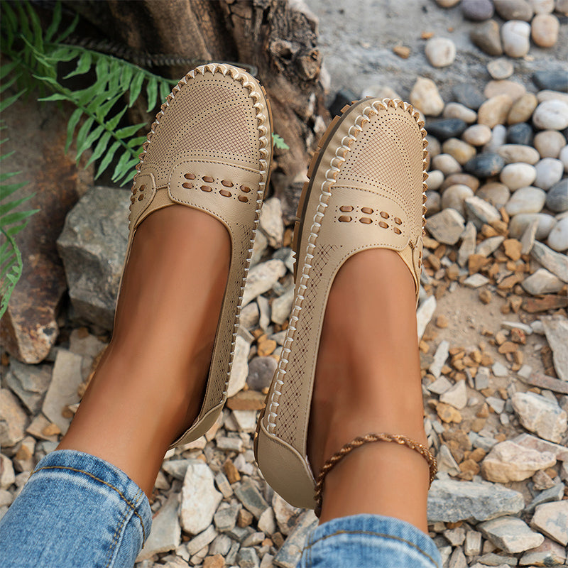 Leichte, bequeme und atmungsaktive flache Schuhe für Damen