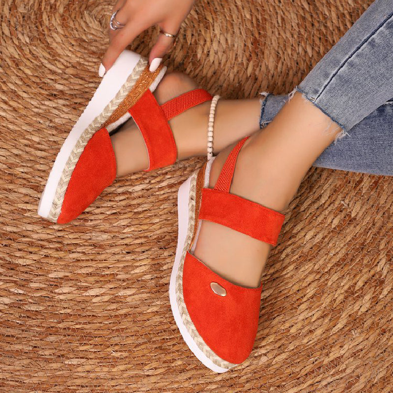 Elegante Riemchen-Sandalen mit bequemen Keilabsätzen