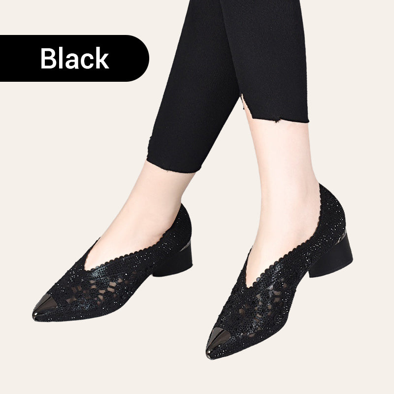 Neuheit 2025đ Mesh-Sandalen mit Strass und hohen AbsĂ€tzen - Limitierte Edition mit 52% Rabatt
