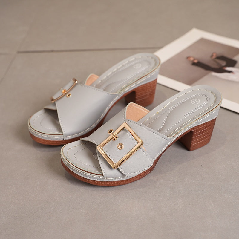 Elegante und bequeme KeilabsÀtze Damen-Sandalen, atmungsaktiv und rutschfest