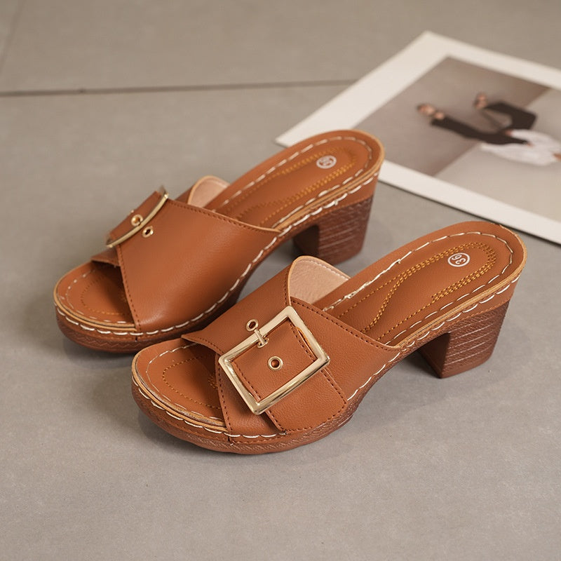 Elegante und bequeme KeilabsÀtze Damen-Sandalen, atmungsaktiv und rutschfest