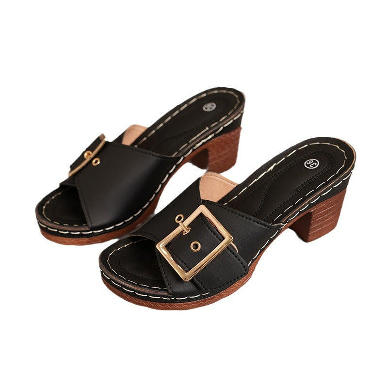 Elegante und bequeme KeilabsÀtze Damen-Sandalen, atmungsaktiv und rutschfest