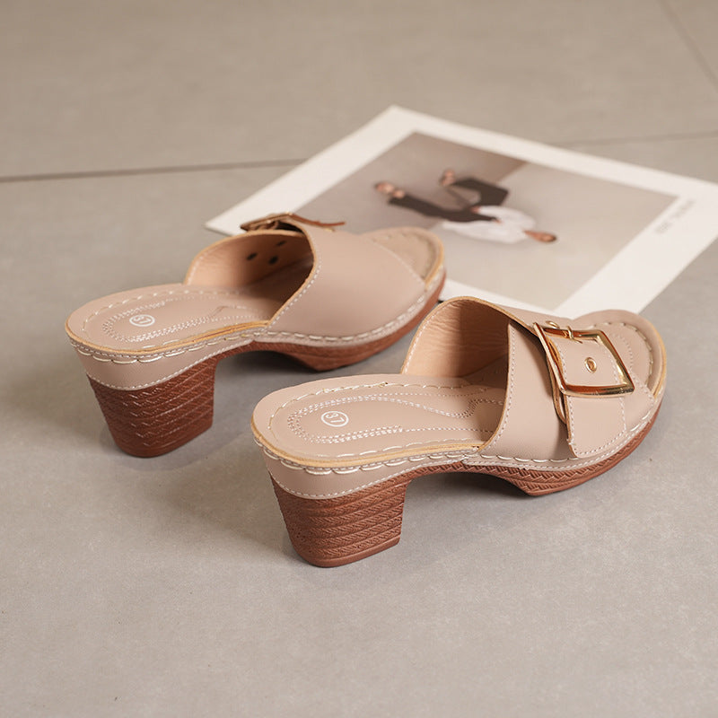 Elegante und bequeme KeilabsÀtze Damen-Sandalen, atmungsaktiv und rutschfest