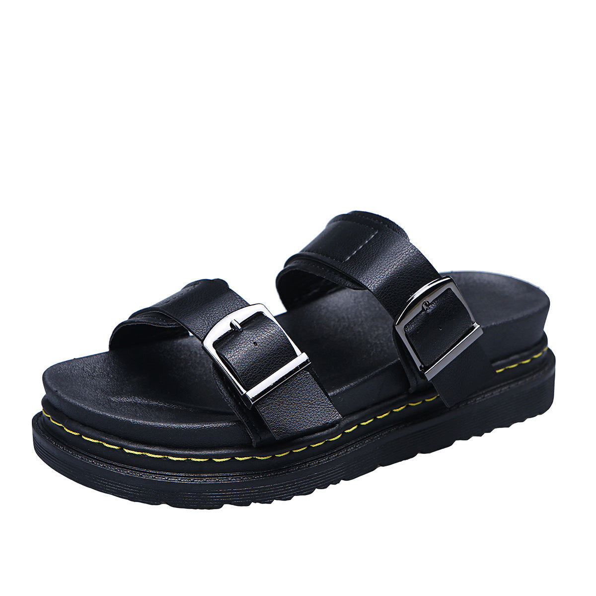 Dament Sandalen mit Schnallen und flexibler Plateausohle – Perfekt für einen lässigen und trendigen Sommer