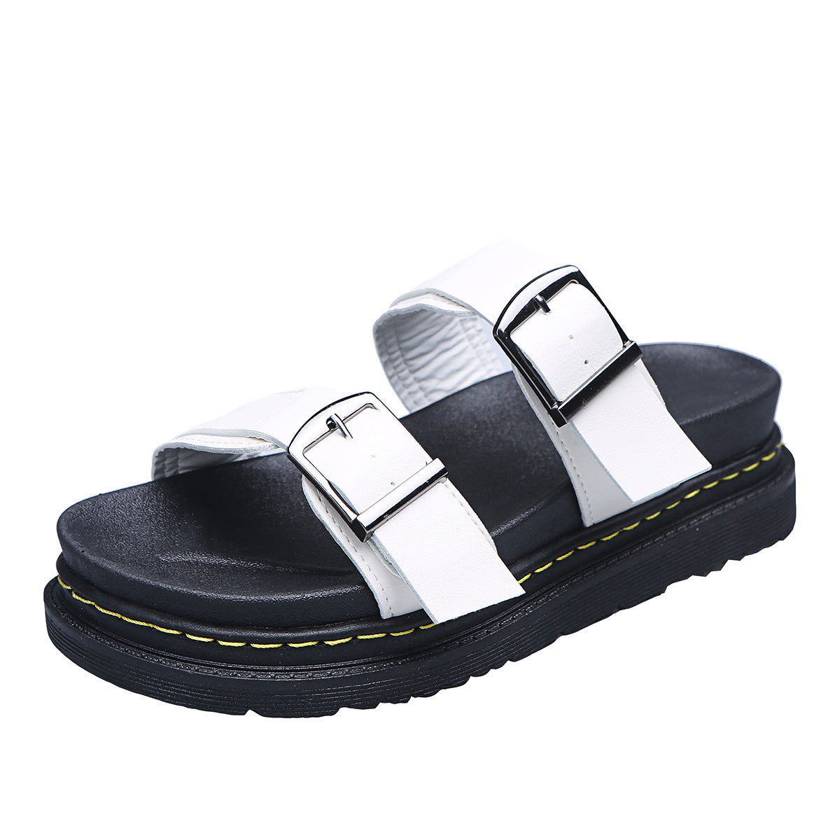 Dament Sandalen mit Schnallen und flexibler Plateausohle – Perfekt für einen lässigen und trendigen Sommer