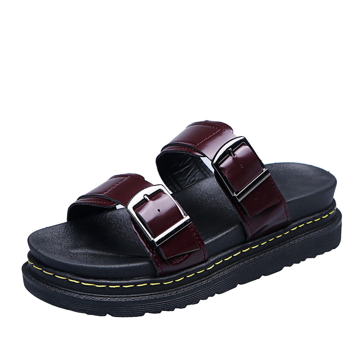 Dament Sandalen mit Schnallen und flexibler Plateausohle – Perfekt für einen lässigen und trendigen Sommer