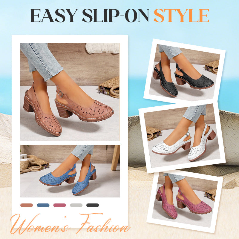 Damenschuhe mit geformten High Heels - Sommeredition mit 50% Rabatt im Sommerschlussverkauf