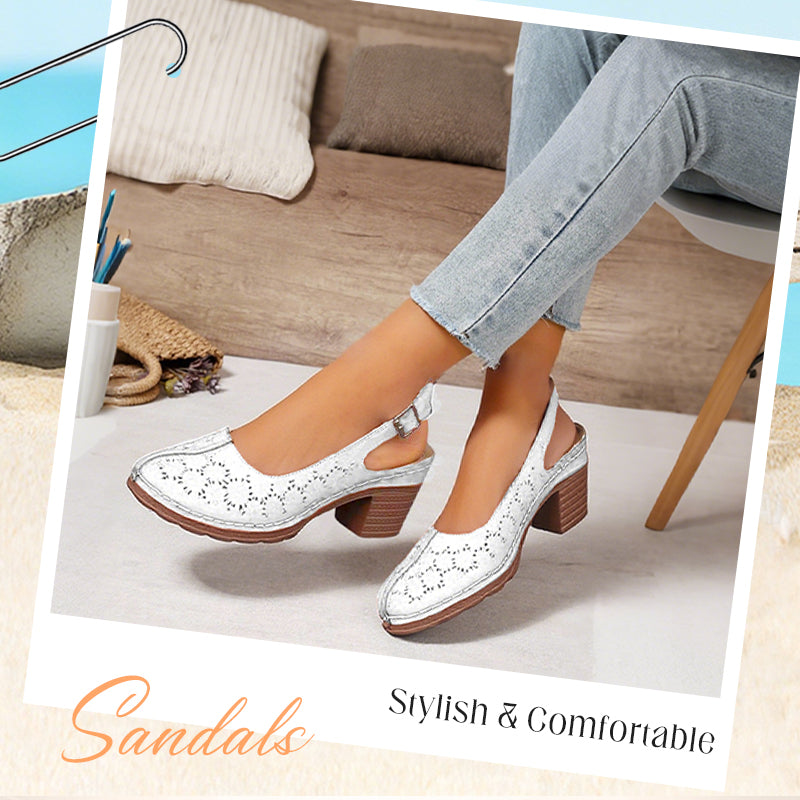 Damenschuhe mit geformten High Heels - Sommeredition mit 50% Rabatt im Sommerschlussverkauf