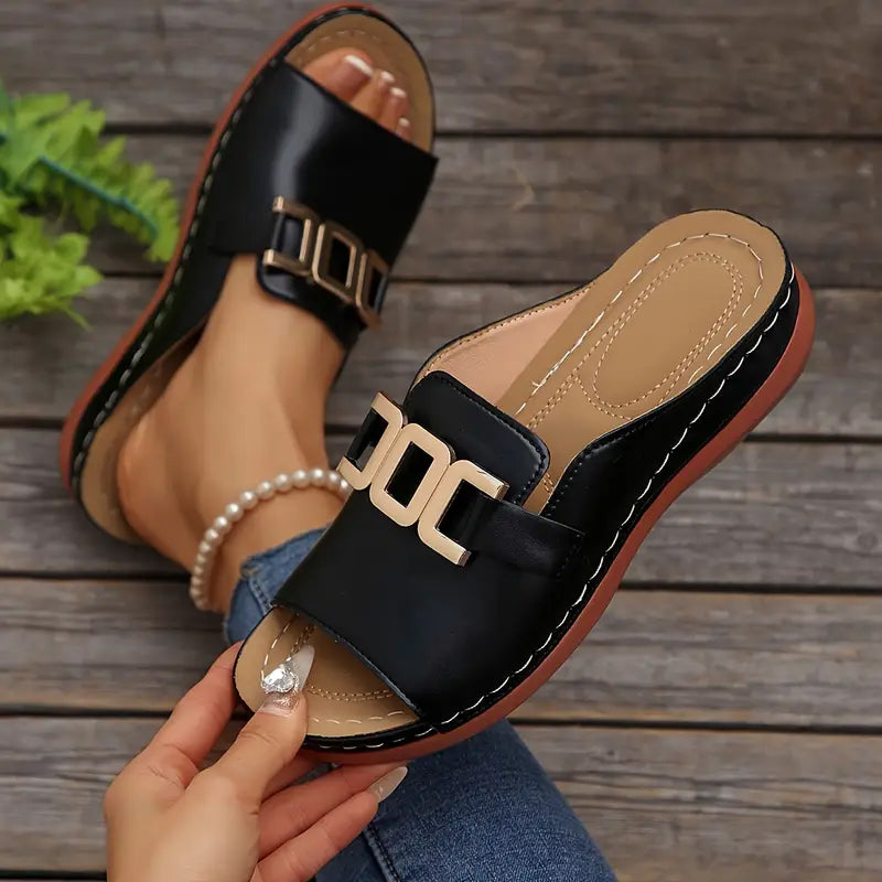 Orthopädische ultra-bequeme Keilabsätze Sandalen für Damen – Höchster Komfort im Alltag
