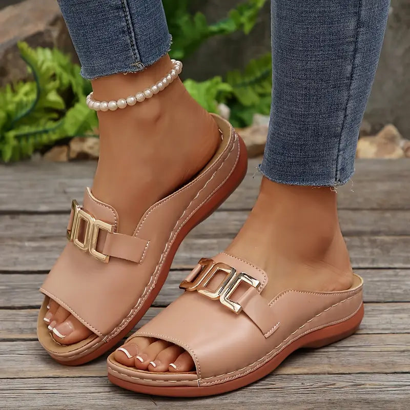 Orthopädische ultra-bequeme Keilabsätze Sandalen für Damen – Höchster Komfort im Alltag