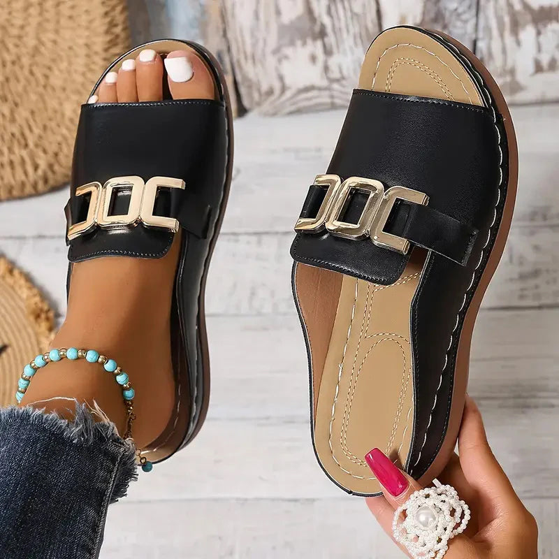 Orthopädische ultra-bequeme Keilabsätze Sandalen für Damen – Höchster Komfort im Alltag