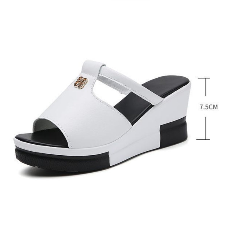 Trendige Plateau-Sandalen mit durchbrochenem Design für einen eleganten und bequemen Look
