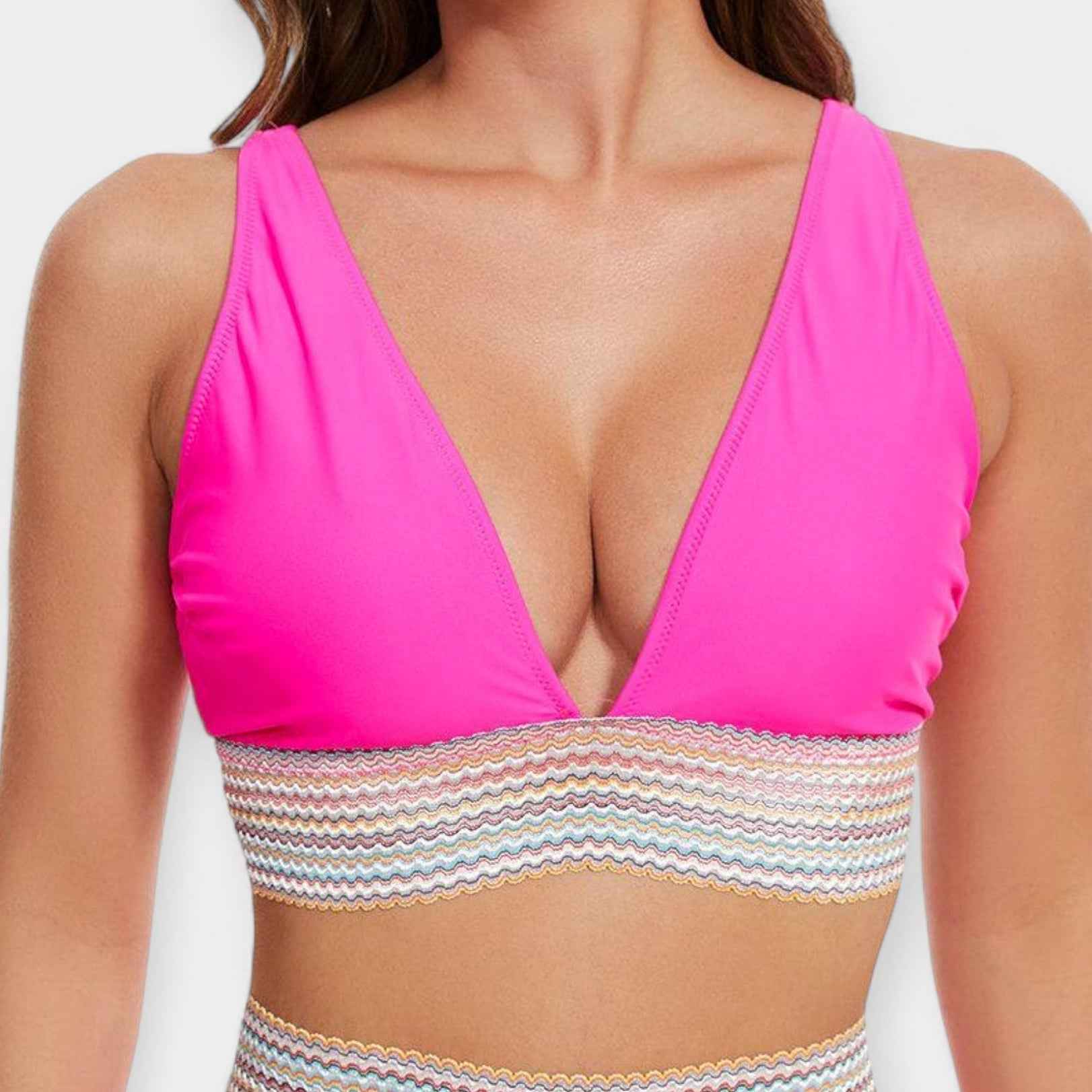 Hochtaillierter Bikini mit Polsterung