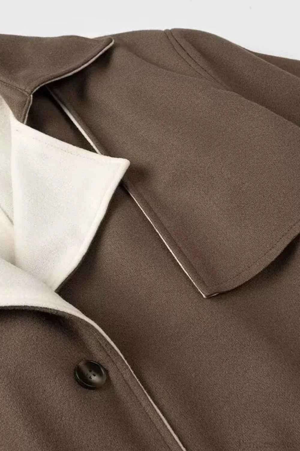 Elegant und Vintage Doppelter Wollmantel