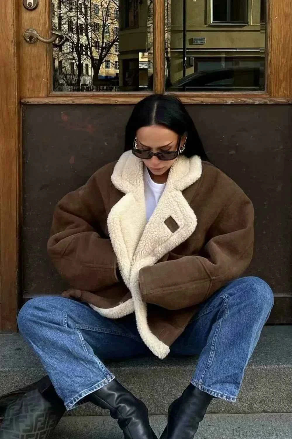 Vintage Mantel Sherpa Oversize Ultra Warm