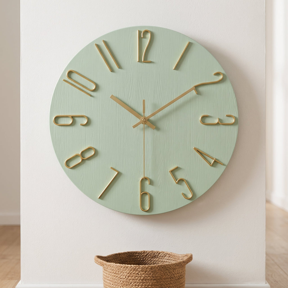 WireClock Moderne Wanduhr für Wohnzimmer