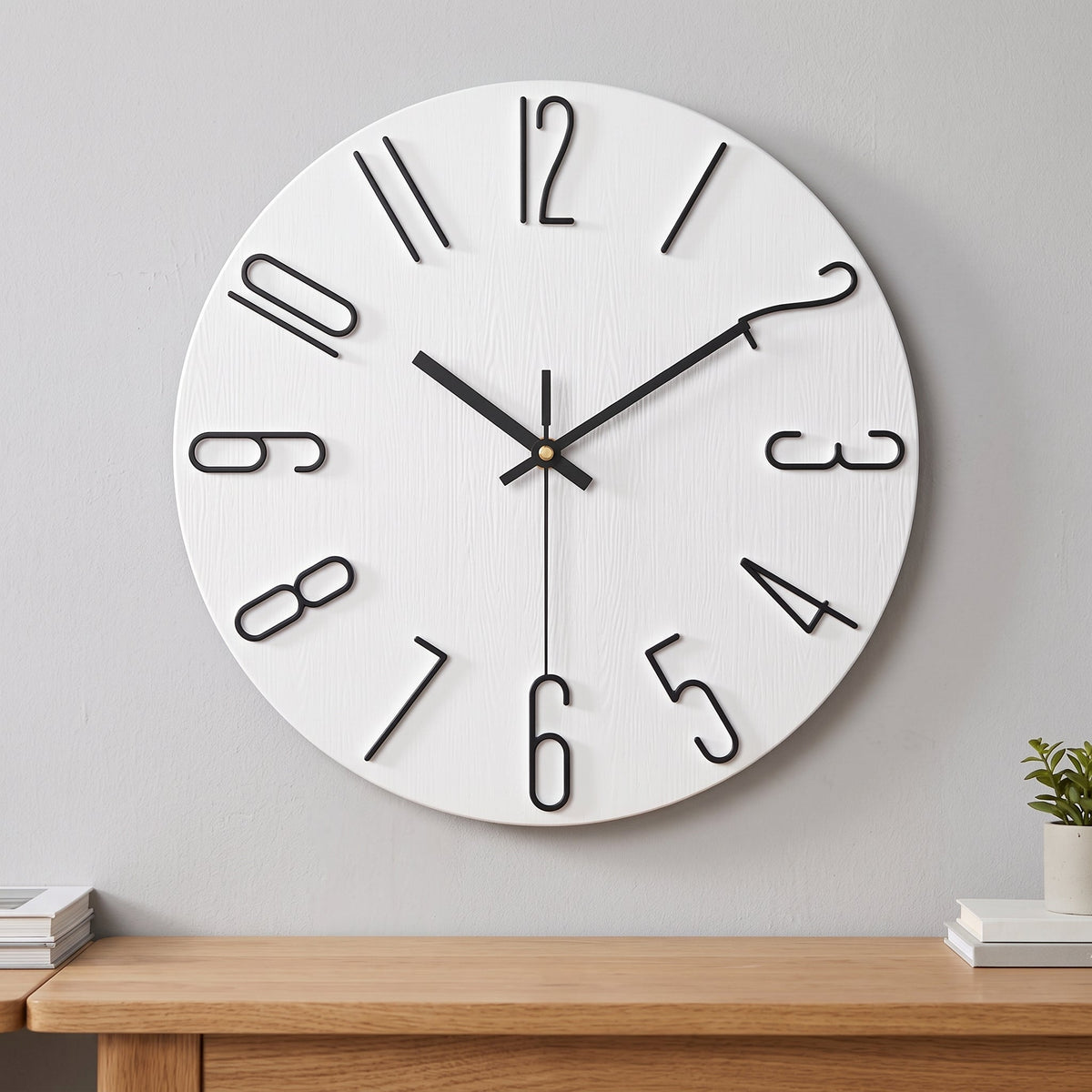 WireClock Moderne Wanduhr für Wohnzimmer