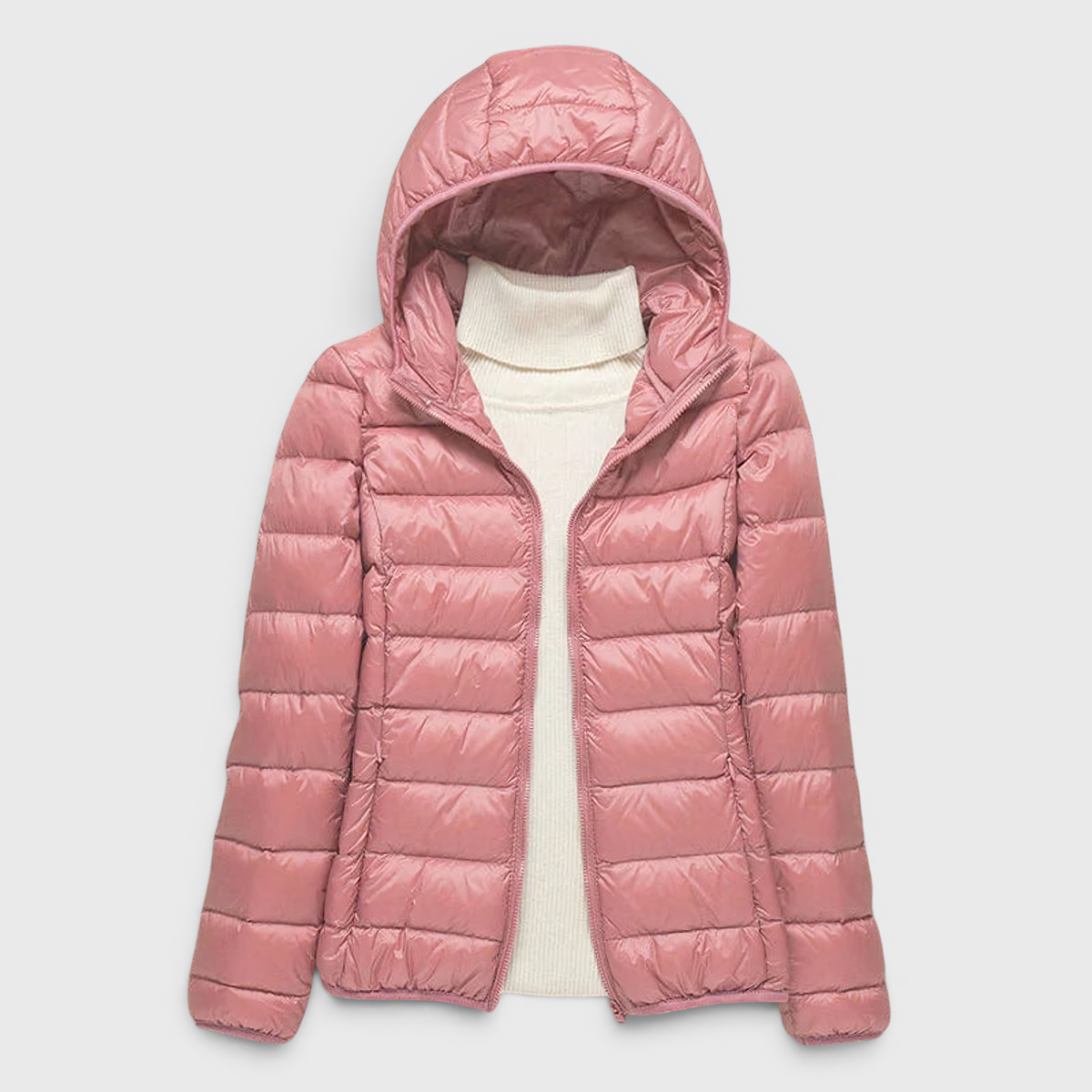Damen gesteppte Steppjacke mit Kapuze