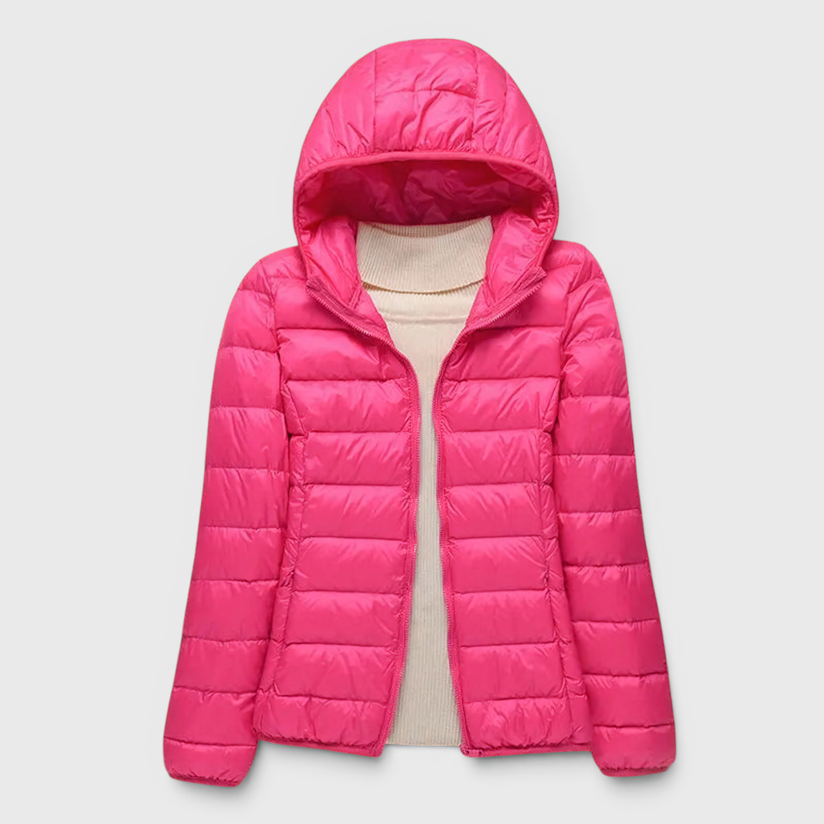Damen gesteppte Steppjacke mit Kapuze